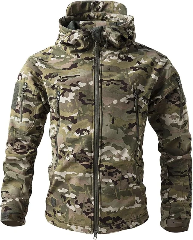 Giacca Da Uomo Zip Running Trekking Riscaldato Cappuccio Lavoro Invernale — Abbigliamento riscaldato