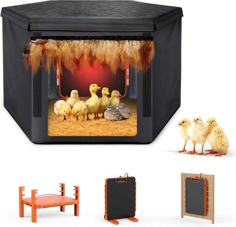 Smart Chicken Coop Heater - Piastra riscaldante per pollame con sensore di temperatura, pannello riscaldante per pulcini piccoli, scalda polli per l'inverno, riscaldatori radianti per covare pollame — Riscaldamento