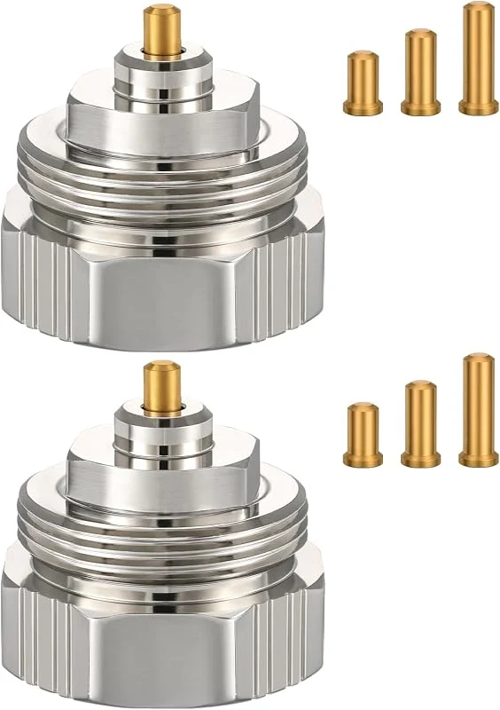 Ancable Adattatore per radiatore da M30 x 1, 0 a M30 x 1, 5 per valvole Oventrop 1011445, valvola termostatica, filettatura fine, adattatore per termostatico, valvola di riscaldamento (2 pezzi)
