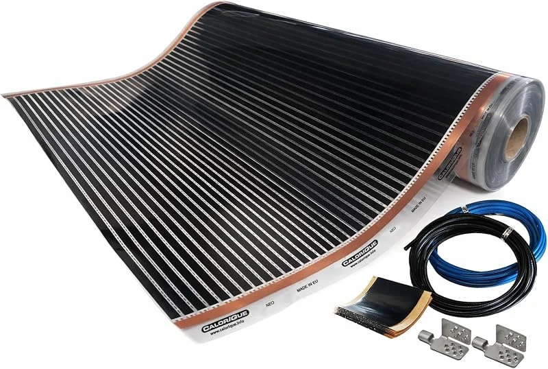 Pellicola Riscaldante a Infrarossi CALORIQUE NEO – Larghezza 100 cm – Copertura 1, 5 m² – 150 W, m² – Riscaldamento Elettrico per Pavimento, Parete e Soffitto – Calore Uniforme – Basso Consumo