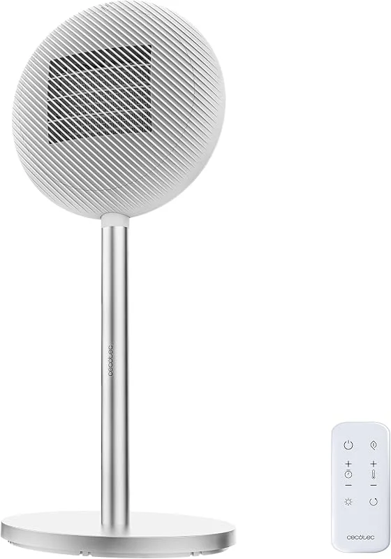 Cecotec Termoventilatore Ceramico a Colonna con Telecomando ReadyWarm 2100 Sun. 2000W, 2 Potenze, Basso Consumo, Display LED, Controllo Tattile, Termostato Regolabile, Oscillazione Automatica — Riscaldamento