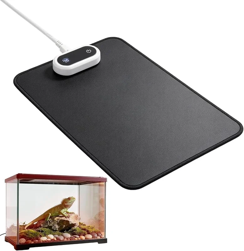 Tappetino riscaldante per rettili, 60 W, 25 livelli, impermeabile, con — Riscaldamento