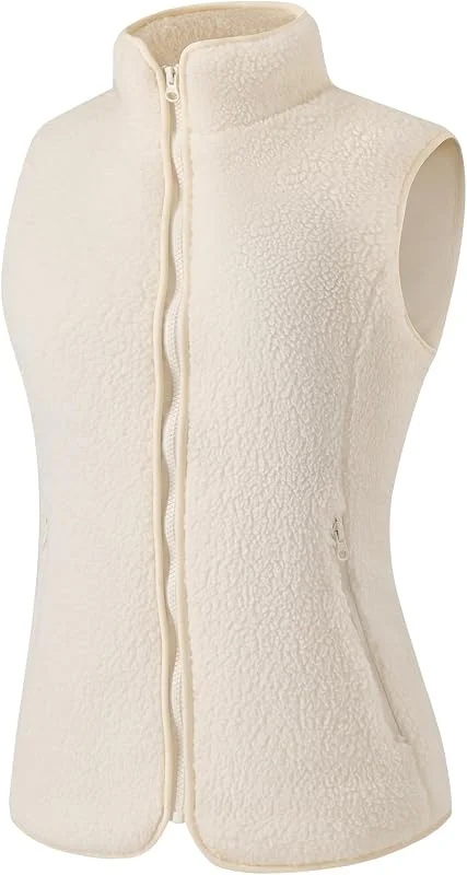 Gilet riscaldante da donna in pile, 9 zone riscaldanti, con batteria — Abbigliamento riscaldato