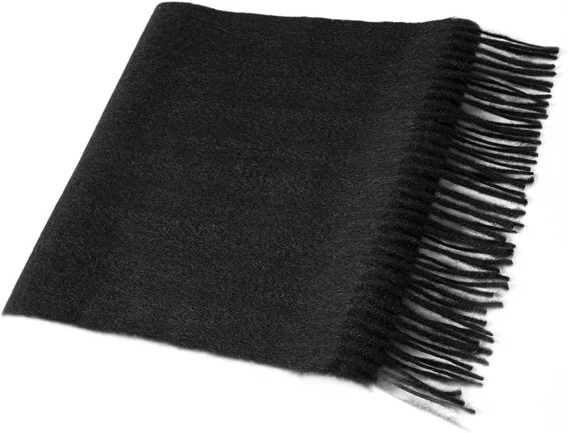 Villand Sciarpa in Cashmere Puro al 100% con Bordi Frangiati, Ampio Scialle in Cashmere Ultra Morbido per Donne e Uomini — Abbigliamento riscaldato