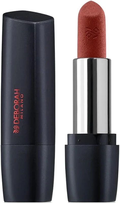 Deborah Milano - Red Mat, Rossetto Effetto Matte con Collagene e Acido Ialuronico, 30 Nude Rose, Azione Nutriente ed Emolliente, Dona Labbra Intense e Volumizzate a Lunga Tenuta, 4.5 gr — Trucco