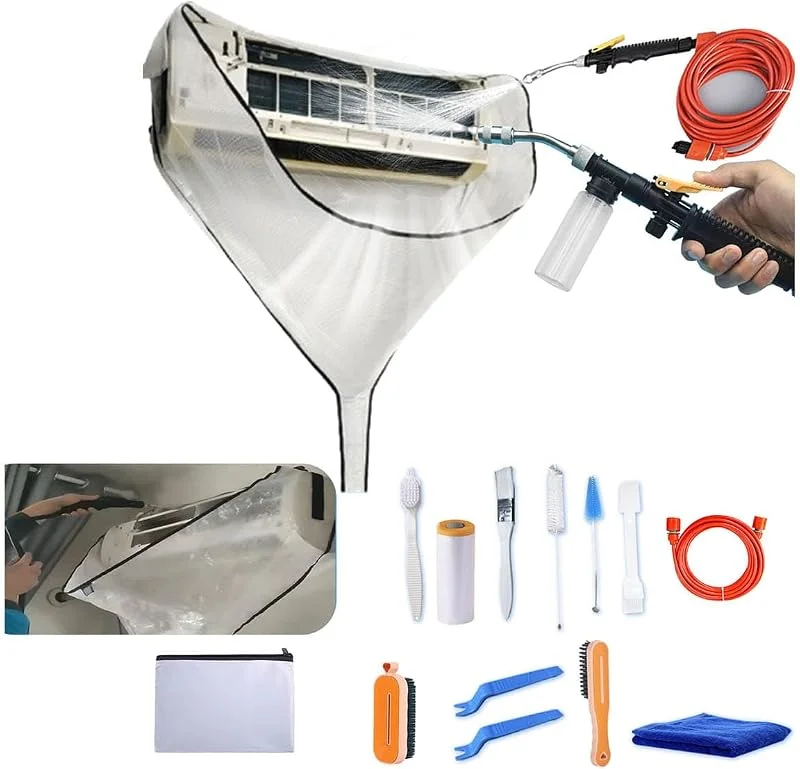 Kit Pulizia Climatizzatore Split, Telo per Unità a Parete e Pompe di Calore (Bianco, C) — Umidificatore