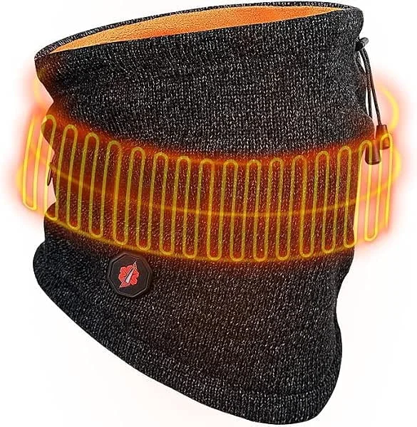 Dr.warm Scaldacollo riscaldato in maglia, scaldacollo antivento — Abbigliamento riscaldato