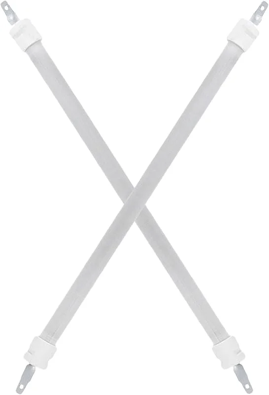 Supvox 2 tubi riscaldanti al quarzo a infrarossi, ricambio da 26 cm, elemento riscaldante in ceramica, per riscaldatori elettrici e riscaldatori a infrarossi per interni — Riscaldamento
