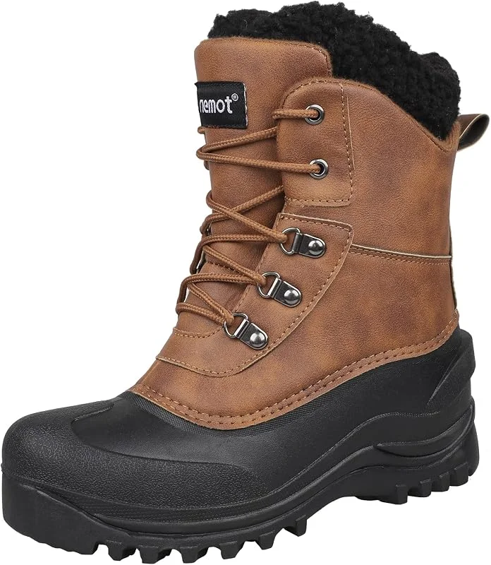 riemot Stivali da Neve Uomo, Scarpe Invernali Calde Foderate Antiscivolo — Abbigliamento riscaldato