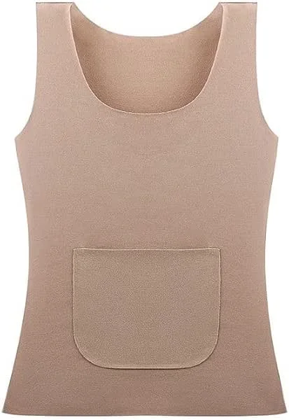 Inverno Body Warmer Vest Femminile Colore Puro Moda — Abbigliamento riscaldato