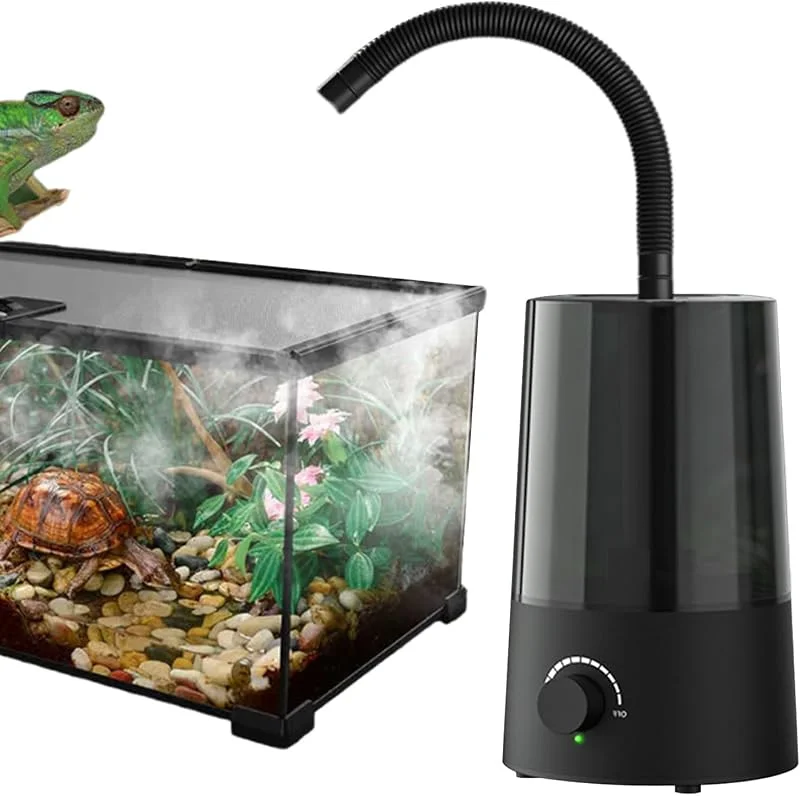Umidificatore per rettili - nebulizzatore da 2, 5 litri con spegnimento automatico per serbatoio terrario, Umidificatore per anfibi - terrari, vivari, camaleonti, anfibi, tartarughe, serpenti, rane