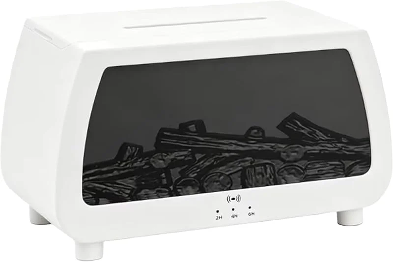 Diffusore per camino natalizio, umidificatore di aromi remoto intelligente, bianco
