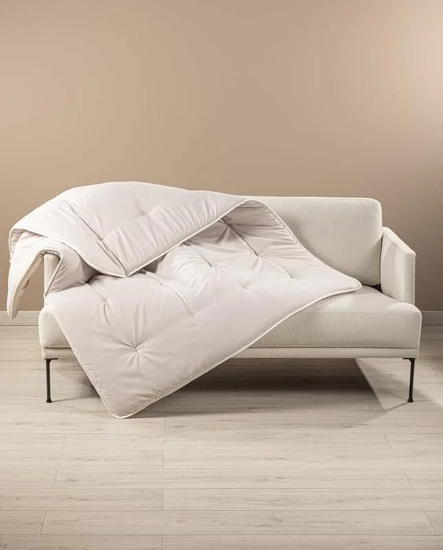 Caleffi - Plaid Scaldotto Coperta Divano 130x170, Sabbia, Made in Italy — Riscaldamento