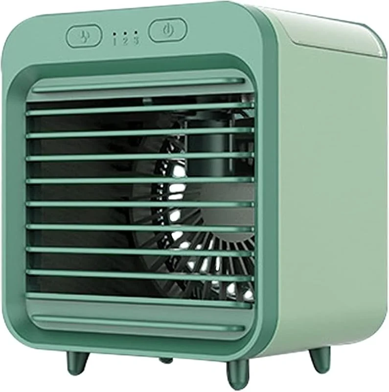 Ventilatore di Raffreddamento Mini condizionatore da Tavolo con Luce Notturna USB Raffreddamento ad Acqua Umidificatore Purificatore Multifunzione Comfort Estivo Raffreddamento Silenzioso(Rosa 01)