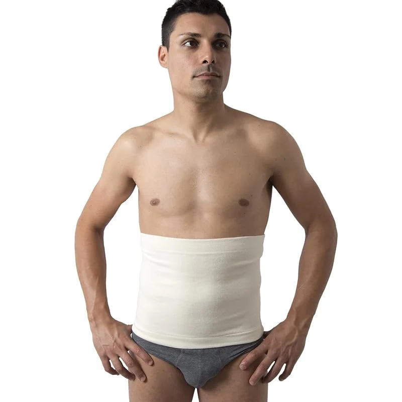 Beman 563 - Pancera Termica in Lana d'Angora e Merino, Termocintura Fascia Lombare elastica Contenitiva Unisex per Uomo e Donna, Calda e Riscaldante, Mal di Schiena lombare H.27 (M) — Abbigliamento riscaldato