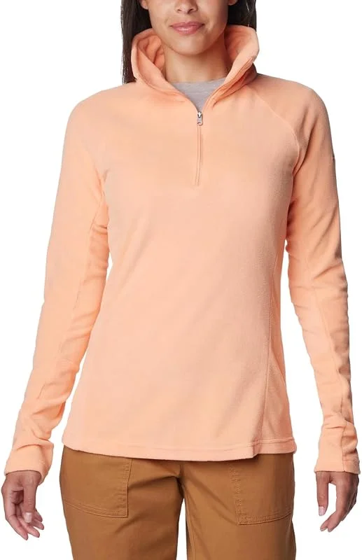 Columbia Glacial IV, Maglione in pile con cerniera a mezza lunghezza, Donna, Rosso (Beet Red, Daredevil), Taglia XL — Abbigliamento riscaldato