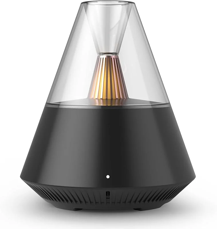 Diffusore di oli essenziali, diffusore di aromi per aromaterapia, stile moderno, con lume di candela, umidificatore a ultrasuoni a nebbia fredda, telecomando, spegnimento automatico, per casa — Casa e cucina