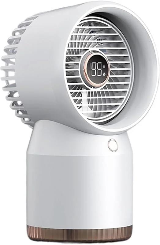 Ventilatore Spray Condizionatore Portatile Umidificatore Batteria 3600mAh Ricaricabile Scrivania da Ufficio Raffreddamento con Luce Notturna Comfort Raffreddamento Silenzioso(Blu Navy)