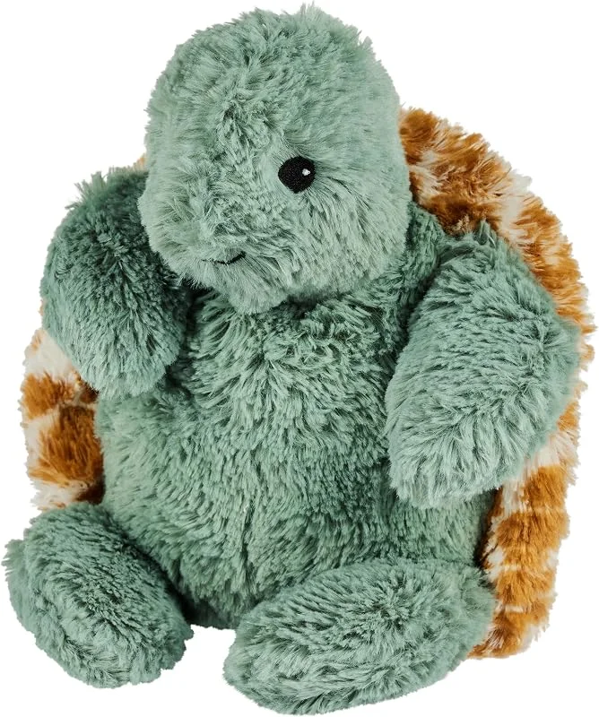 Warmies Peluche a forma di tartaruga ponderata per microonde, con profumo di lavanda francese, caldo o freddo, per un fresco relax e un sollievo caldo — Riscaldamento