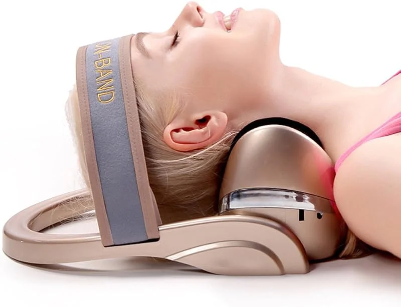 Dispositivo di Trazione Cervicale A Spina Dorsale Multifunzione - Il Nuovo Sistema di Riscaldamento A Infrarossi, Vibrazione E Airbag per Alleviare Il Dolore