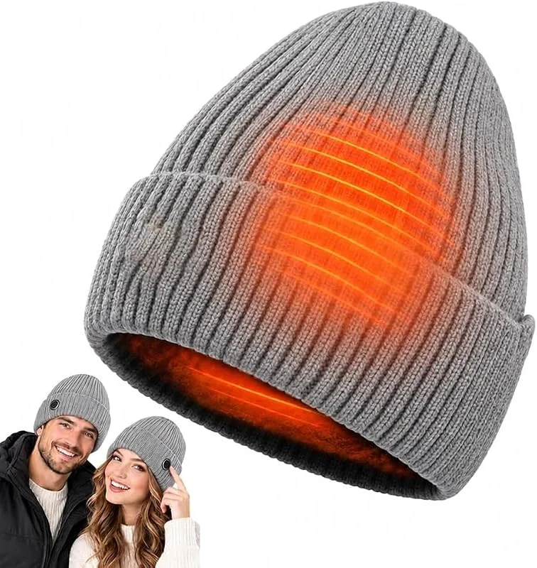 3Heat Settings - Cappelli invernali da uomo, riscaldati elettrici, colore — Abbigliamento riscaldato
