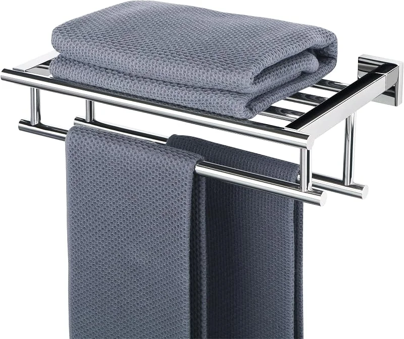 SAYAYO Porta Asciugamani Bagno da Parete 40CM in Acciaio Inox 304 Cromo — Riscaldamento