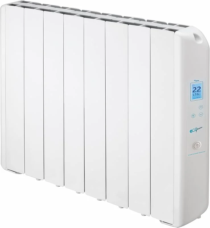 Riscaldamento Elettrico a Basso Consumo Farho Eco Green Ultra 1330 Watts (8) · Termosifone Elettrico con Cronotermostato digitale 24, 7 · Per soggiorni a 21 m² · 10 Anni Garanzia