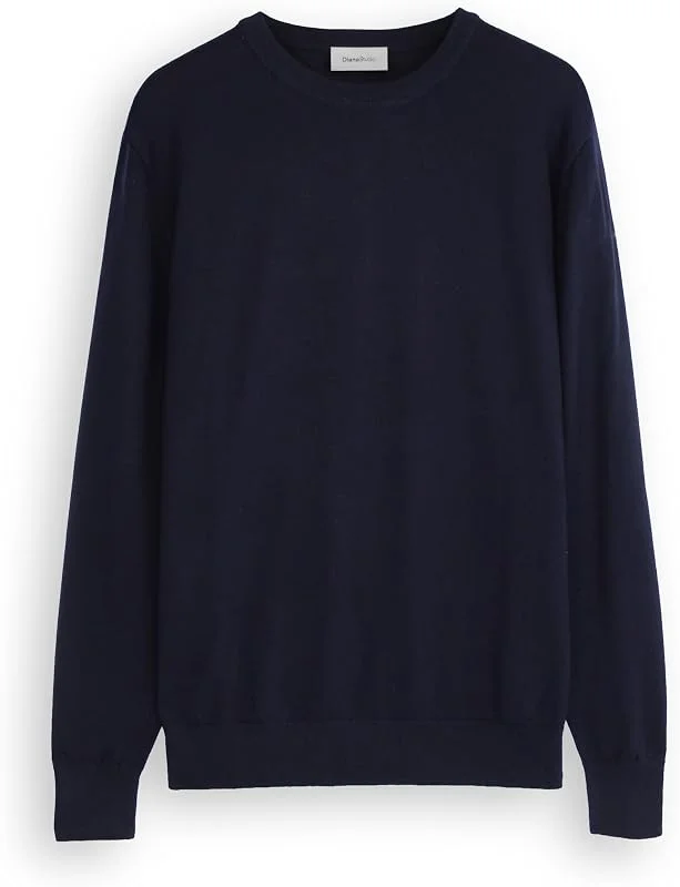 Diana Studio - Maglione Girocollo in 100% Lana Merino, Uomo — Abbigliamento riscaldato