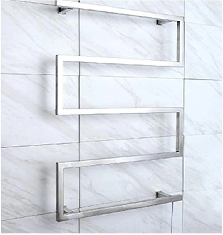 Generico Scaldasalviette per Bagno a Parete, lucidato, 5 Barre, scaldasalviette, stendino, Timer, scaldasalviette Impermeabile, scaldasalviette Elettrico — Riscaldamento
