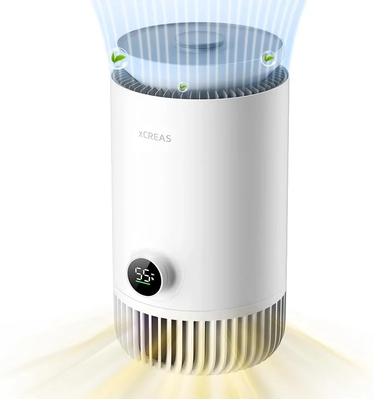 Purificatore d'Aria con Umidificatore 2-in-1, Filtro HEPA + Tecnologia Evaporativa, Ultra Silenzioso (23dB), Serbatoio 0, 8L, Ideale Camera da Letto, Design Compatto & Risparmio Energetico — Casa e cucina