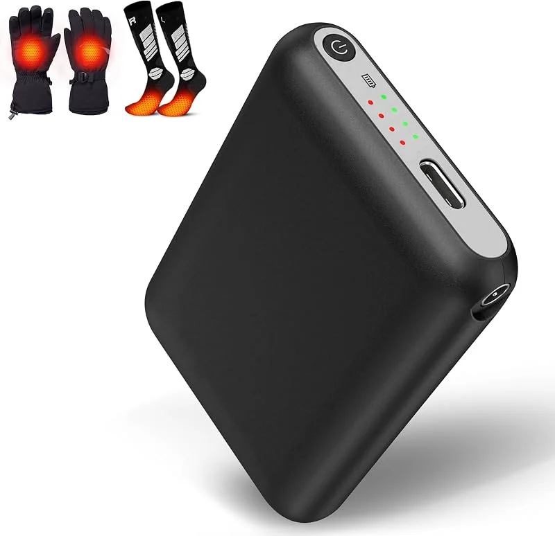 5000mAh Power Bank DC per Guanti, Calze e Pantofole Riscaldati — Abbigliamento riscaldato