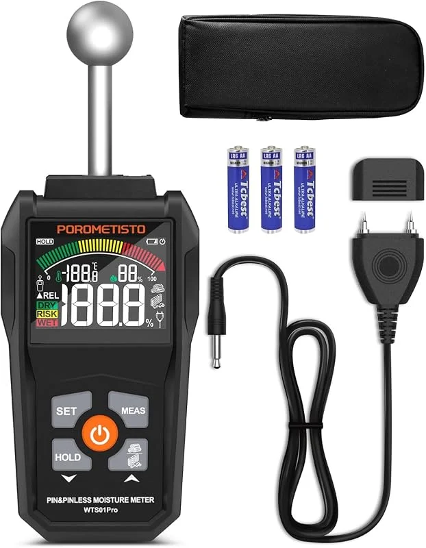 2 In 1 Igrometro Professionale POROMETISTO Sonda Sfera&Sensore Pin — Umidificatore