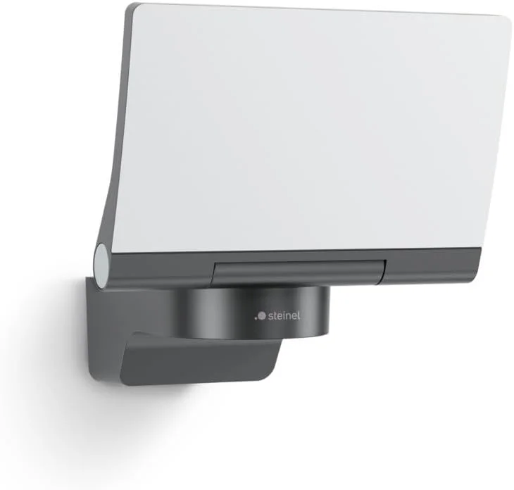 Steinel Faretto a LED XLED Home 2, Faretto Orientabile, Solare, LED 13, 7 W, 1550 lm, per Ingresso, Giardino, Cortile, Grigio (Grafite) — Riscaldamento