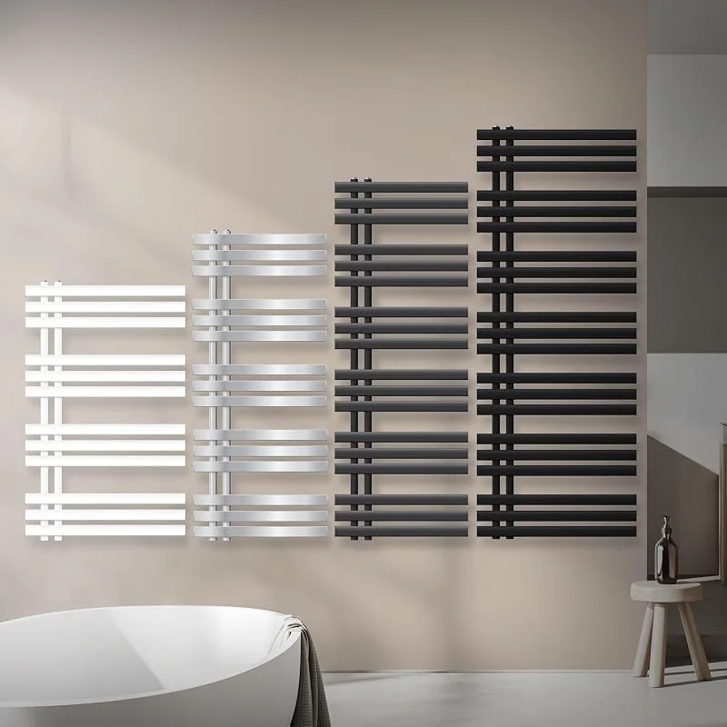 ECD Germany Radiatore da Bagno a Pannello Iron EM Design Scaldasalviette - 500 x 1000 mm - Antracite - Radiatore Scaldasalviette Asciugabiancheria EM Design Antracite Non Elettrico — Riscaldamento