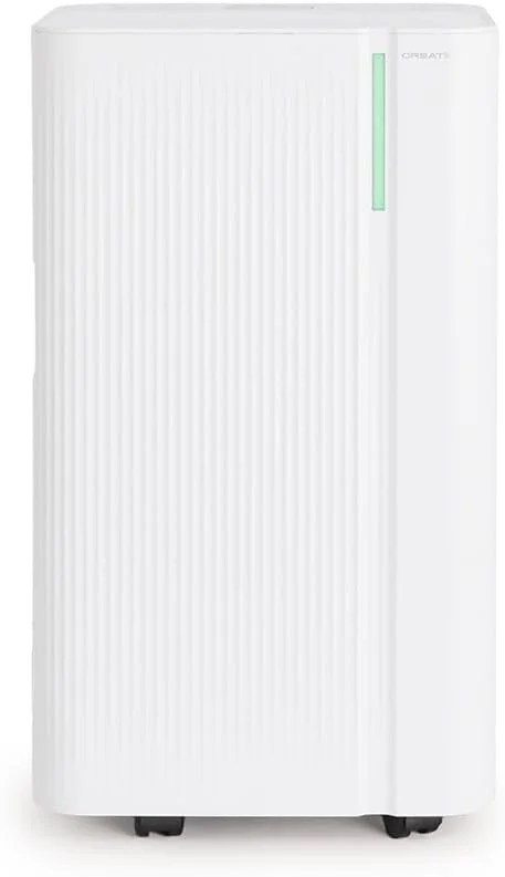 CREATE, AIR DRY CONNECT, Deumidificatore con WiFi 10L, giorno, Temporizzatore 24h, facile da trasportare, display LED, fino all'80% di umidità in meno, superfici 15-25m², 210W