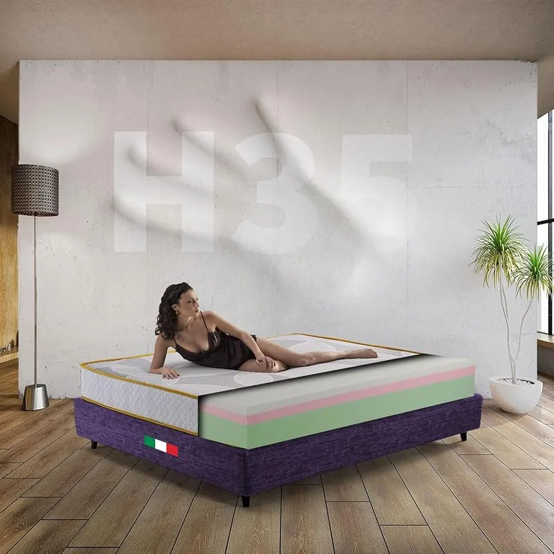 Comfy Line Materasso 160x190 Matrimoniale Memory Americano 7 Zone H35 — Riscaldamento