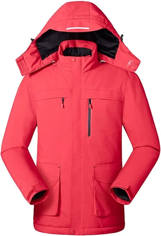 Giacca Riscaldata per Uomo Donna, Giacca con Cappuccio Riscaldato Impermeabile e Antivento, Giacca Calda Riscaldata Elettrica per Moto Sci Pesca Escursionismo Giacca Imbottita in Cotone — Abbigliamento riscaldato