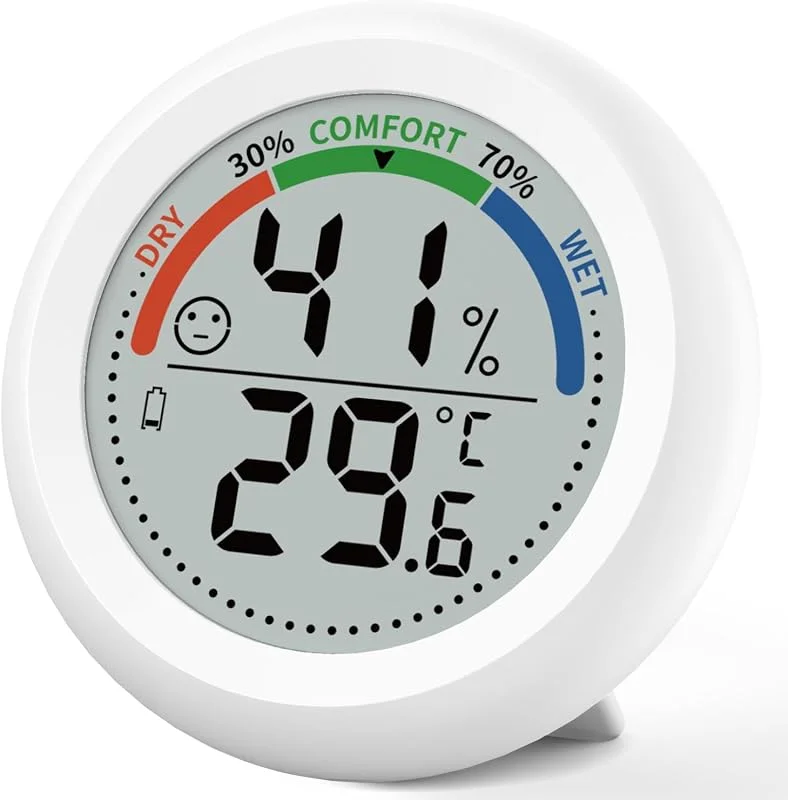 Termometro‑igrometro digitale interno, precisa temperatura & umidità — Umidificatore