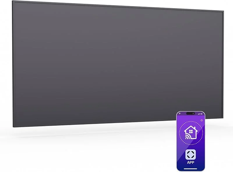 KLARSTEIN Pannelli Radianti Infrarossi 770W – Montaggio a Parete, Controllo WiFi Via App, IP24, Termostato & Timer, Riscaldamento Efficiente, Silenzioso, per Stanze Fino a 14m², Grigio Scuro