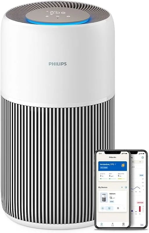 Philips Purificatore d'aria 2200, filtro HEPA, 104m², CADR 400m³, h — Umidificatore