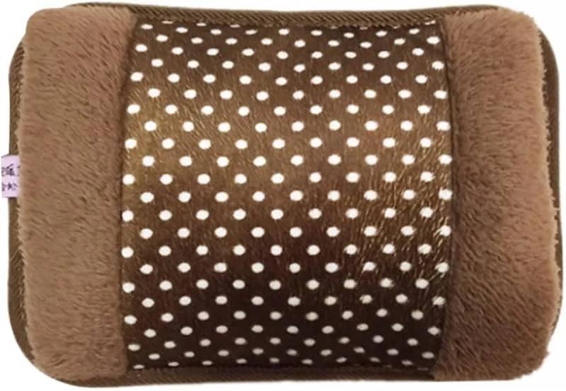Borse dell'acqua calda elettriche, borsa dell'acqua riscaldata ricaricabile, scaldamani invernale con morbida copertura in flanella per alleviare il dolore, 26x19 cm — Riscaldamento
