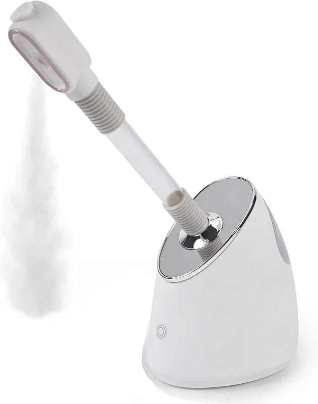 Vapore Facciale Estensibile, Umidificatore Caldo Pulizia Profonda della Pelle, Vapore Nano Ionico per il Viso, Idratazione Quotidiana della Pelle, Vapore per il viso ruotabile a 360° — Bellezza