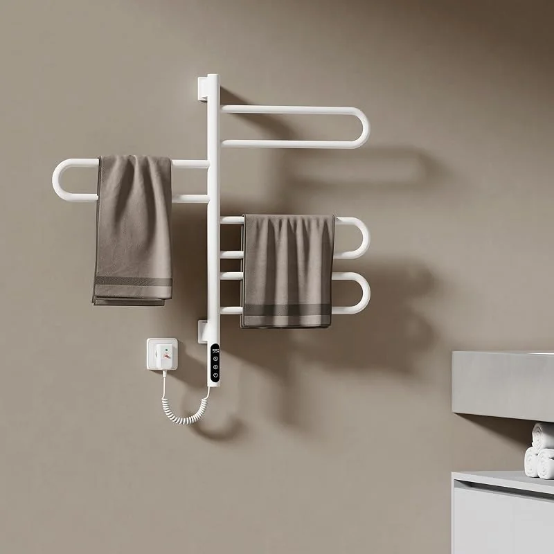 EMKE Scaldasalviette Elettrico 78 x 43 cm, Bianco — Riscaldamento