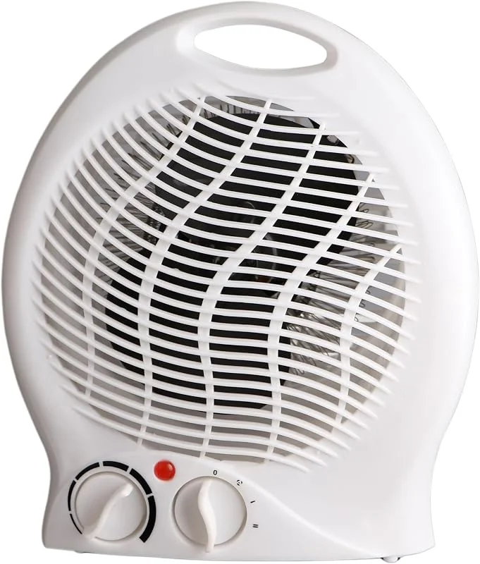 Termoventilatore fisso 2000W, 2 velocità, bianco — Riscaldamento
