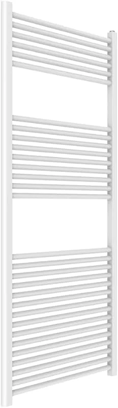 Kiamami Valentina - Termoarredo Bagno 65x150 Slim Salvaspazio in Acciaio Bianco Scaldasalviette Sospeso Profondità 10 cm Riscaldamento Uniforme, CORRENTI