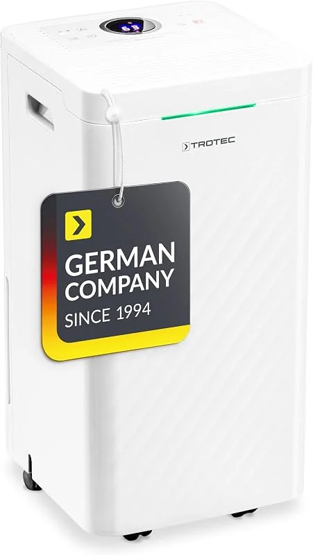 TROTEC TTK 27 HEPA Design deumidificatore e purificatore d'aria adatto per ambienti fino a 15 m², 37 m³, deumidificatore, protezione da troppopieno, serbatoio dell'acqua