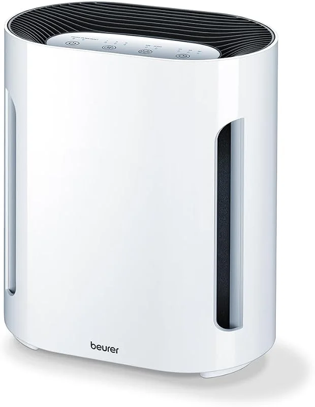 Beurer LR 210 Purificatore d'Aria con Filtro HEPA H13 e Funzione Ioni, Capacita Filtrante del 99.95% — Umidificatore