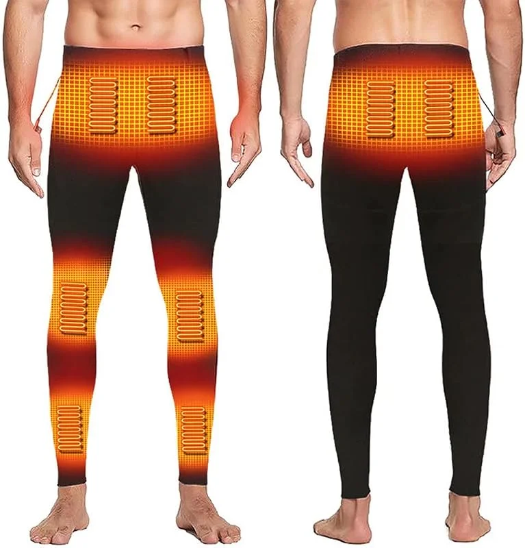 Pantaloni riscaldati da Donna, 8 Aree riscaldate, elettrici USB Termici, Caldi e Morbidi, Pantaloni 3 impostazioni di Calore, per Sport Invernali all'aperto (batterie Non Incluse) — Abbigliamento riscaldato