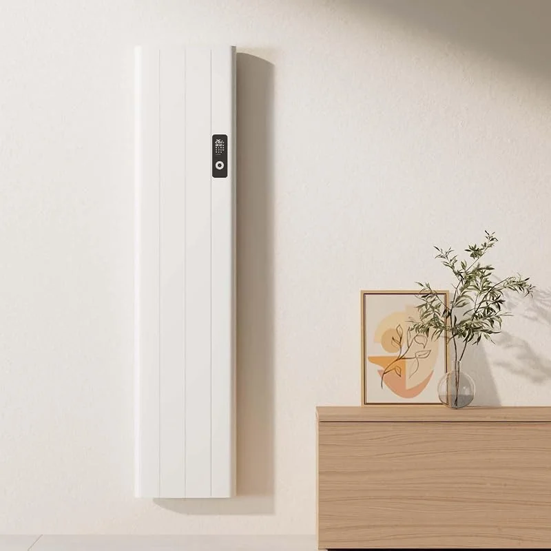 EMKE Radiatore Elettrico Verticale 1600 x 363 mm, 1000 W, Bianco — Riscaldamento