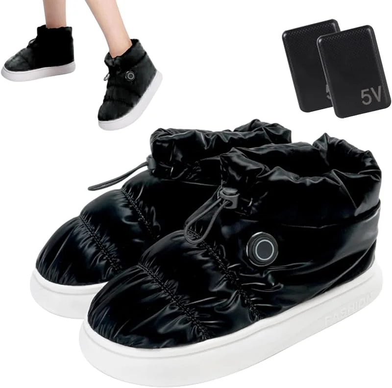 Scarpe riscaldanti elettriche, portatili, invernali, scaldapiedi elettriche, termiche, comode per l'inverno, articoli per la casa per donne e uomini — Abbigliamento riscaldato